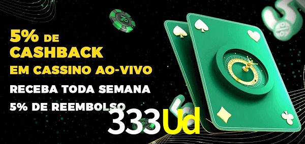 Promoções do cassino ao Vivo 333Ud